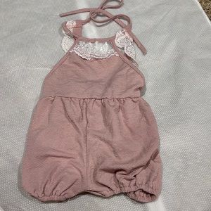 Bailey’s blossoms Large Halter bummie romper NWT